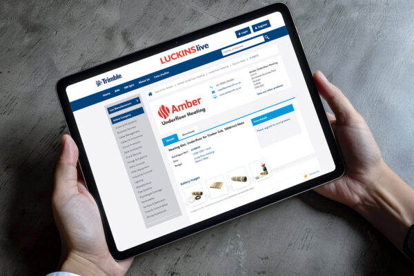 Amber Underfloor Heating listed on LUCKINSlive